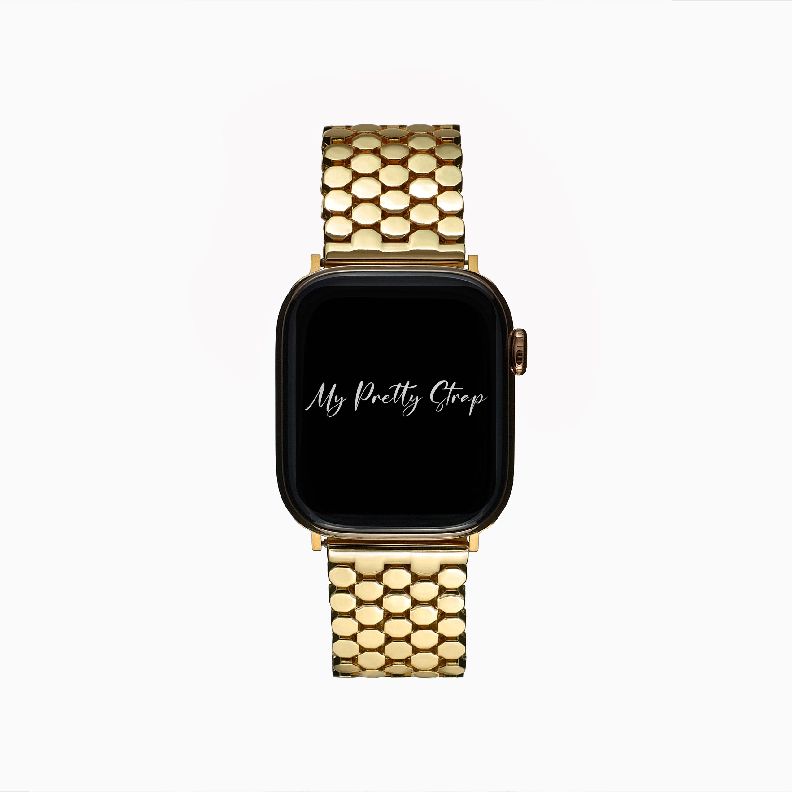 Honeycomb Stainless Steel Strap – Gold
